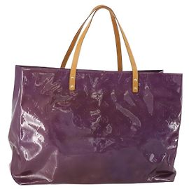LOUIS VUITTON Monogram Vernis Reade GM Tote Bag Purple M91085 LV Auth BA14860