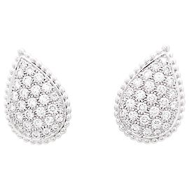 Boucheron "Serpent Bohème motif L" Ohrringe, Weißgold, Diamanten.