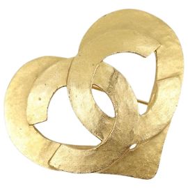 Spilla CHANEL metallo tono oro CC Auth 199959V