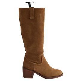 Sessun Camel Deerskin Boots