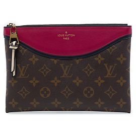 Louis Vuitton Monogram Pochette Tuileries Clutch Tasche Braun