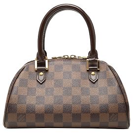 Borsa a mano Mini Ribera Louis Vuitton Damier Ebene Marrone