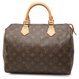 Louis Vuitton Monogram Speedy 30 Boston Tasche Braun