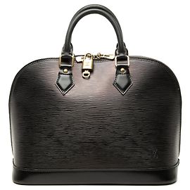 Borsa a mano Louis Vuitton Epi Alma PM Nera