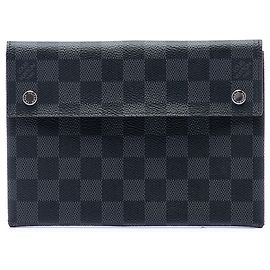 Bolso de mano Louis Vuitton Damier Graphite Alpha Pochette MM negro