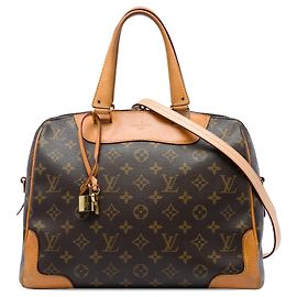 Borsa Satchel Louis Vuitton Monogram Retiro PM Marrone