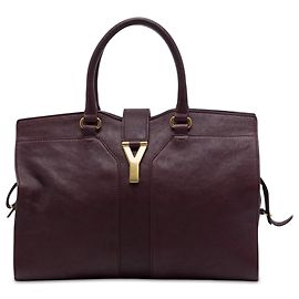 Borsa Cabas Chyc Medium in pelle rossa Saint Laurent