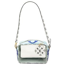 Borsa a tracolla Beach Pouch Louis Vuitton Monogram Giant Blu