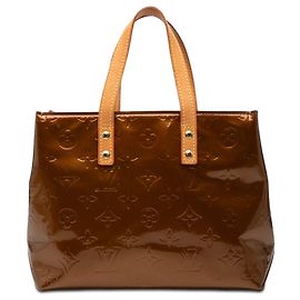 Borsa a mano Louis Vuitton Monogram Vernis Reade PM Marrone