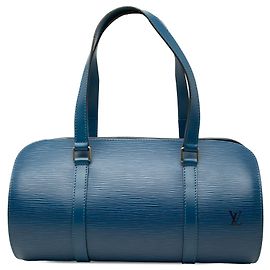 Borsa a tracolla Louis Vuitton Epi Soufflot Blu