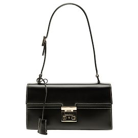 Borsa a tracolla Lady Lock Gucci in pelle di vitello nera