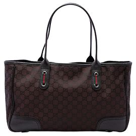 Gucci GG Nylon Princy Tote braun