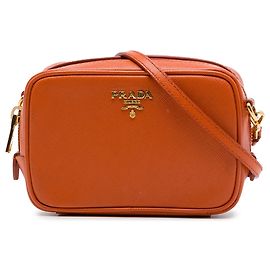 Prada Saffiano Camera Bag Orange