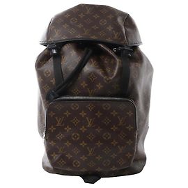 Sac à dos Louis Vuitton Macassar Zack Monogram Canvas en marron M43422