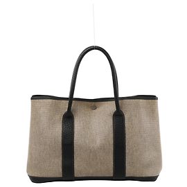 Hermès Garden Party 36 PM Toile Ash Buffle Handtasche in Beige×Brown