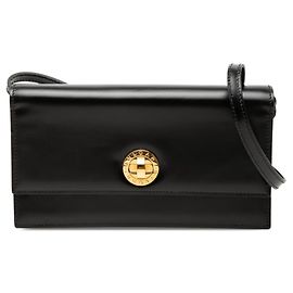 Bulgari Borsa a tracolla Bvlgari Logo in pelle nera