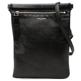 Bolso de hombro Pochette Saint Laurent de piel negra