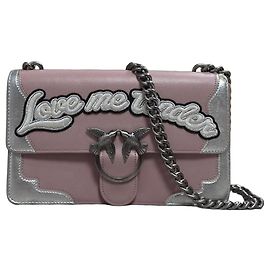 Pinko Love Bag "Love Me Tender" in pelle fucsia