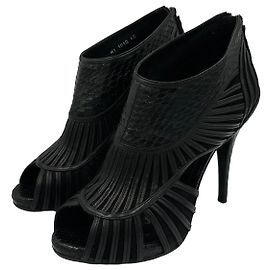 Zapatos de tacón abiertos Christian Dior "Temptation" en cuero y pitón