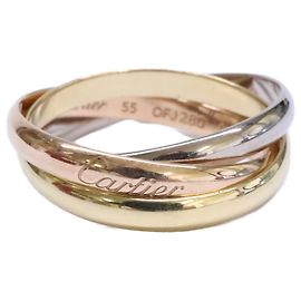 Anello Cartier Trinity in oro rosa, bianco e giallo