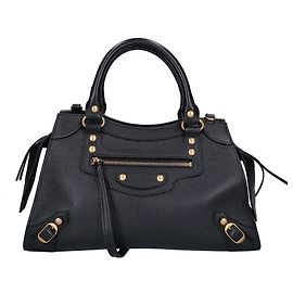 Balenciaga Neo Classic City Small Handtasche aus körnigem Leder