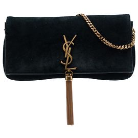 Borsa Kate 99 Monogram con Nappine in Camoscio Nero Saint Laurent