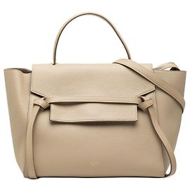 Céline Celine Mini Gürteltasche aus körnigem Kalbsleder Beige