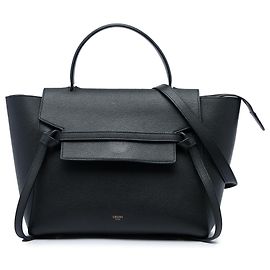 Céline Borsa Cintura Celine Mini in Pelle di Vitello Grana Nero