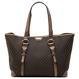 Céline Bolso Tote Celine Brown Macadam Canvas