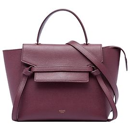 Céline Borsa cintura Celine in pelle di vitello micrograna rossa