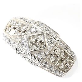 Autre Marque PT900 Platin-Diamant-Bandring