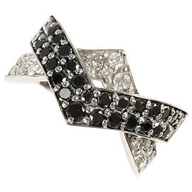 Autre Marque 18K White Gold Diamond Band Ring