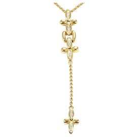 Autre Marque Halskette aus 18K Gelbgold mit Diamant