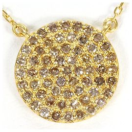 Autre Marque Collana in oro giallo 18K con diamante brown