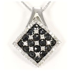Autre Marque Halskette aus 18K Weißgold und Diamanten
