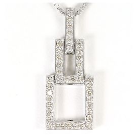 Autre Marque Collana in oro bianco 18K e diamanti