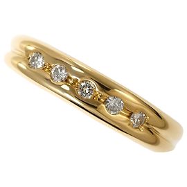 Autre Marque Ehering aus 18K Gelbgold mit Diamanten