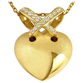 Autre Marque Halskette aus 18K Gelbgold mit Diamant