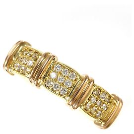 Autre Marque Anello fede in oro 18K e diamanti