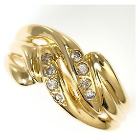 Autre Marque Ringband aus 18K Gelbgold mit Diamant