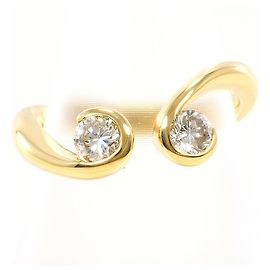 Autre Marque Ringband aus 18K Gelbgold mit Diamant