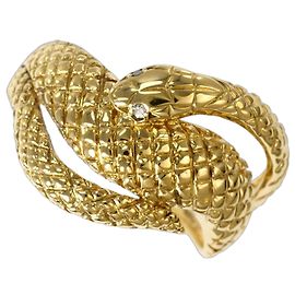 Autre Marque Ringband aus 18K Gelbgold mit Diamant