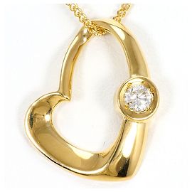 Autre Marque 18K Gelbgold-Halskette mit Diamant