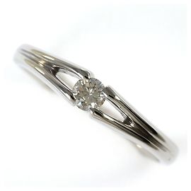 Autre Marque PT900 Platin-Bandring mit 0.15ct Diamant