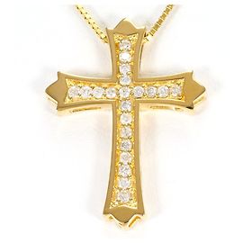 Autre Marque Collar de oro amarillo 18K con diamante