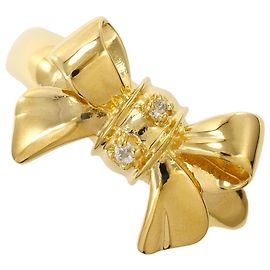 Autre Marque Ringband aus 18K Gelbgold mit Diamant