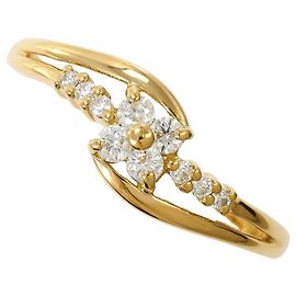 Autre Marque Ehering aus 18K Gelbgold mit Diamant
