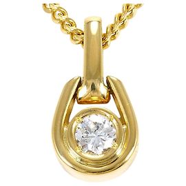Autre Marque Halskette aus 18K Gelbgold mit Diamant