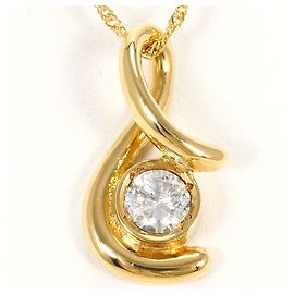 Autre Marque Collana in oro giallo 18K con diamante