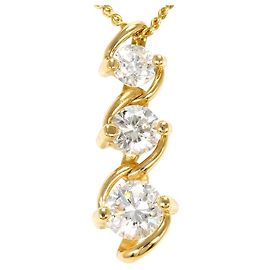 Autre Marque Collar de oro amarillo 18K con diamante